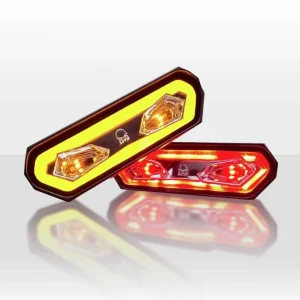 50W Three Colors UTV ATV Brake Stop Lamp Car Universal Red Tail Light Chase for Jeep Truck Pickup Offroad LED Reverse Lights