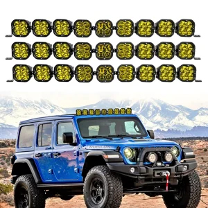 52 Inch LED Spotlight Lighting 5×5 Offroad Car LED Work Light Bar
