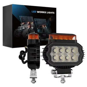 55C FS T3 High Brightness 18W LED Warning Light 6500 Lumens Multi Mode Strobe Flood 9 36V 5.5inch Forklift Offroad Vehicles
