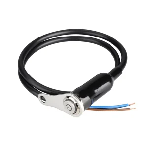 55CM Motorcycle Push Button Switch With Fixed Wire Cable Metal Mount On Off Control Switch for Motorbike LED Spotlight Fog Light