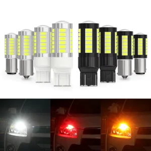5630 LED Turn Signal Car Light Lamp Bulb 1156 Brake Light 7443 7440 LED T20 1157 1200lm Turn Signal LED