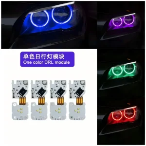 适用于宝马5系F10 LCI RGB DRL模块多色应用程序+遥控器