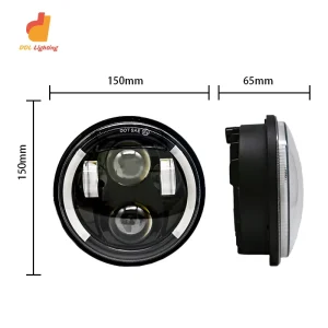 5Inch 7Inch 4Beads 6500K Spot DRL Round Led Work Light Off Road Lights Fog Driving Bumper Lamp for SUV Boat Truck