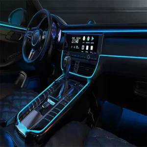 5M Smart Car LED RGB Neon Light Strip EL Car Styling Cold Ambience Lamp Line Interior Atmosphere