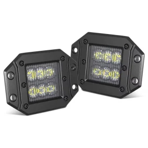 5inch Flood IP67 Waterproof Aluminum Flush Mount LED Pods 60W Offroad LED Lights for Auto Exterior Lighting