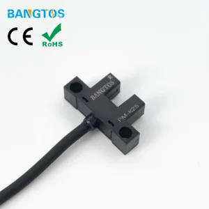 5mm Gap Slot Photoelectric Switch 5 24VDC 4 Wires Light ON Dark ON Adjustable NPN PNP Universal Through beam Sensor