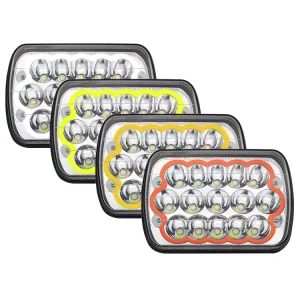 5×7 7inch 45W Halo Led Car Work Light High Low Beam With 45W Exterior Auto Lighting Work 7pulgadas