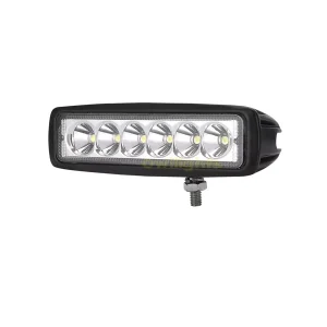 6 Inch 18W 6 LED Car Work Light White High Bright IP68 Waterproof 1620 Lumens for Auto 4×4 Offroad SUV Truck 12V