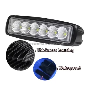 6 Inch 18W Spot Flood Beam Mini LED Light Bar 10-30V DC for Vehicles Bike Motorcycle