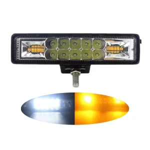 6 Inch 48W Led Work Light Yellow White Flash Led Light Bar for 4X4 Off Road ATV Jeep SUV Motorcycle Truck Trailer 12V Strobe