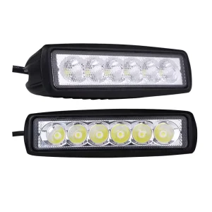 6 Inch LED Work Light Bar Car 18W IP67 C.ree LEDs Off Road Driving Fog Light for Machine