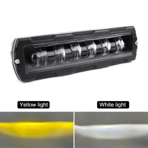 6 Inch LED Work Light Bar Dual Color 3000K&6000K Driving Lamp Spotlight Auxiliary LED Driving Lights for Truck Car Boat ATV SUV