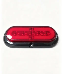 6 Inch Oval Red LED Stop Tail Light 10 30V IP67 Waterproof Surface Mount Lamp for Truck Trailer RV