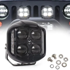 6 Inch Spot Lamp Off Road Driving Spot Light for Roof A Pillar Bumper for Jeep Wrangler Ford UTV ATV 4×4 Truck