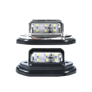 6 LED White Car License Plate Light SUV Truck Trailer Van Tag Step Lamp 6000k Color Temperature New Condition for Retrofit Use