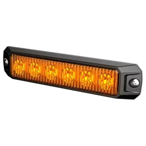 6 Led Waterproof Strobe Light 12v Amber Red Blue Dual Color Led Emergency Warning Side Marker Light for Truck Trailer