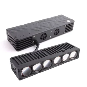 6 Lens Car Grille Lights 150W 6500K Led Fog Driving Lights Spotlights External Auxiliary Waterproof Car Grille Light