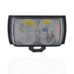 6 Modes 4 Lens Motorcycle Spotlights Led Lens Headlight With DRL Driving Lights Work Light Fog Lamp Bulb for Car