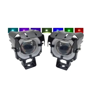 6 Modes Motorcycle Spotlights LED With RPG Headlight Driving Lights High Low Work Light Fog Lamp Bulb for Car Truck SUV ATY