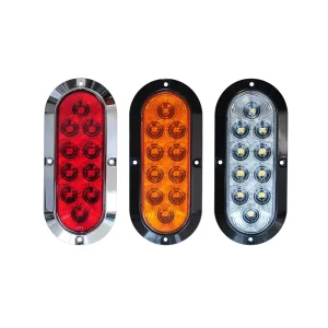 6″ Oval LED Light Surface Mount STOP/TAIL/TURN 12v Led Stop Lights For Trailer