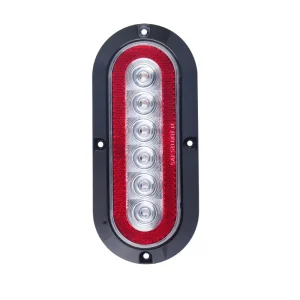 6″ Oval LED Light Surface Mount With Reflex Reflector STOP TAIL TURN Oval Trailer Lights LED Tail Lights