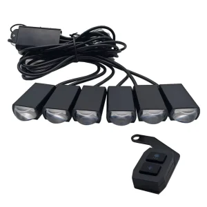 6 Pieces Car Spotlights Led Grille Lights Fog Work Light External Auxiliary Lights Off-road Vehicle SUV Truck