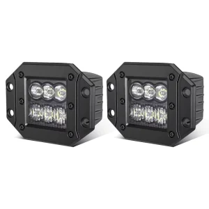 6000 Lumen Super Bright Car Driving Lights 4.8 Inch Flush Mount Fog Lamp for UTV RZR SXS Offroad