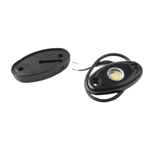 6000K 9 LED Pure White Rock Lights Pods Exterior Auto Lighting for Truck ATV UTV SUV Motorcycle Car