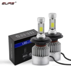 6000K Auto Parts Car LED Headlight Silver Color 12V 80W H1 H4 H7 H11 9005 880 IP68 Waterproof 8000LM LED Light Bulb