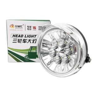 6000k Color Temperature Electric Tricycle LED Headlight Assembly Universal Waterproof Headlight