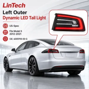 6005918 00 G Dynamic LED Left LH Outer Tail Light Assembly US Spec For Tesla Model S