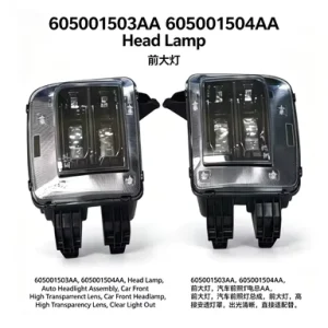 605001503AA 605001504AA Head Lamp Auto Headlight Assembly Replacement Car Front Headlamp for Jetour Vehicle