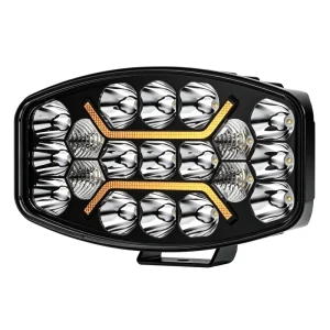 60W 19000LM Ellipse LED Driving Light 929M Beam IP69K Cross Amber DRL for Jeep Wrangler Caravan 4×4 Off Road Lamp