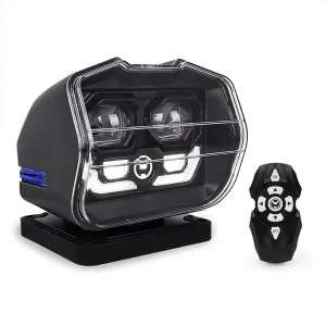 60W 360 Degree Remote Control 360 LED Search Lights for Boat Marine Truck Off Road SUV