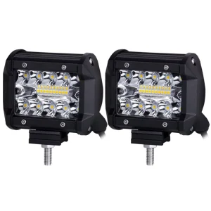 60W 4 Inch Car LED Work Light Bar Driving Lamp for Offroad Boat Tractor Truck 4×4 SUV Fog Light Headlight Car Accessories