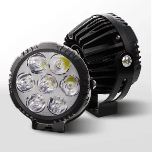 60W 4.5″ LED Offroad Motorcycle Auxiliary Work Light IP68 Waterproof Aluminum Housing 6800lm 7 Lens Bi LED 12V