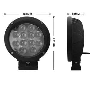 60W 4D Lens LED Work Light Auto Exterior Lighting Accessories for Cars for Off Road Vehicles and Tractors