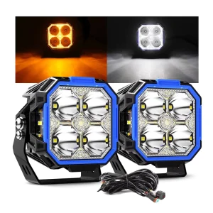 60W Auto LED Work Pod Lamps 3 Inch Driving Beam Side Shooter Spotlight for Offroad Truck Motorcycle 4×4 Exterior Lighting