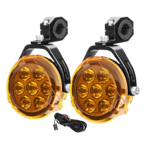60W Auxiliary Lights Motorcycle External LED Spotlight LED Lights for Motorcycle Foglamp Super Bright for Motorcycles