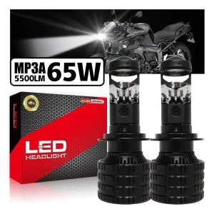 60W BI LED Projector Headlight Motorcycle U7 125W High Brightness Lens Rayton Optical System Motorcycle Accessories