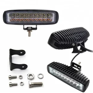 60W Car LED Work Lamps Bar Amber + White Dual Color Combo Beam for SUV Truck ATV Offroad Driving Fog Lamp Auto Work Light DC 12V