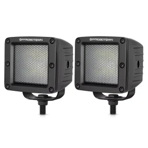 60W Diffused Beam Offroad Vehicle Semi Truck Reverse Lights Tow Hitch Backup Work Auxiliary Light 3 Inch