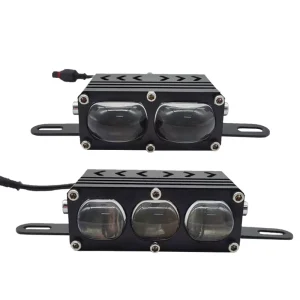 60W High Power With Fan Car Spotlights LED Grille Lights Fog Work Light External Auxiliary Lights Off-road Vehicle SUV Truck