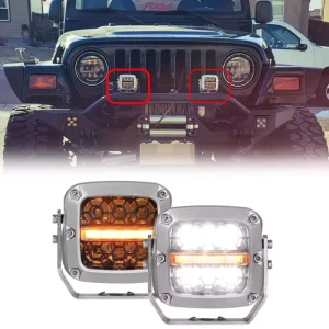60W Led Work Light 12v Led Bar for Offroad ATV Truck Accessories Drl Flood Led Light Spotlights Fog Lights for Motorcycle