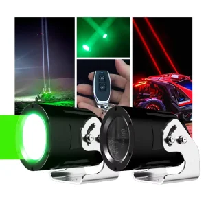 60W Motorcycle Fog Light Motorbike Headlight Auxiliary Spot LED Off Road Laser Pod Light IP67 Waterproof Diecast Aluminum