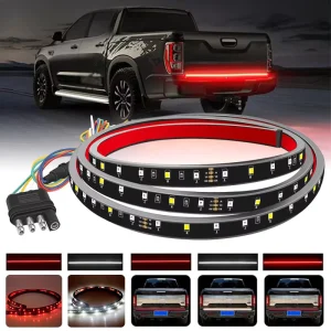 60inch LED Tailgate Light Bar Dual-color LED Turn Signal and Brake Light Bar for Pickup Trucks