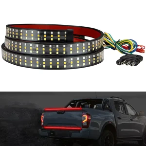 60inch LED Tailgate Light Bar Tricolor LED Turn Signal and Brake Light Bar for Pickup Trucks