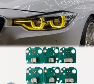 63117419615 63117419610 LED Daytime Running Light Module Kit Lemon Yellow for BMW 3 Series F30 F35
