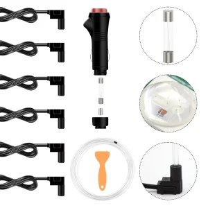 64 Color RGB Fiber Optic Cable Non Threading Interior Atmosphere Light Strip for Golf Tiida Versa Tucson City IP67