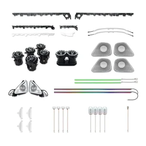 64 Colors Dynamic LED Car Interior Ambient Light for Mercedes A Class W177 Shining Stars Atmosphere Lighting